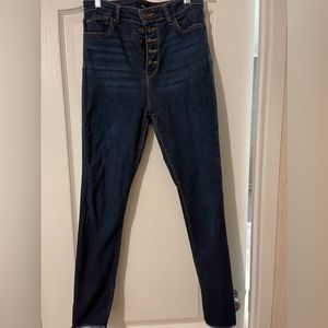 Cello size 7 button fly skinnies raw hem